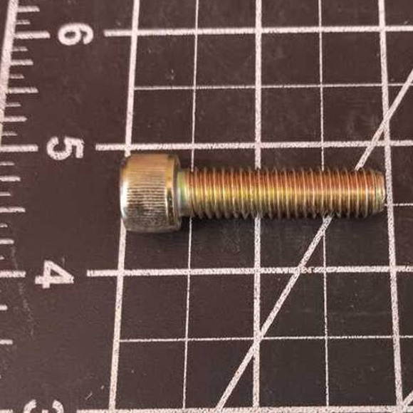 30-Pk: 3/8-16 x 1-1/2" Socket Full Thread Cap Yellow Zinc Socket Cap Screws - Picture 1 of 4